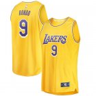 Camiseta Rajon Rondo 9 Los Angeles Lakers Icon Edition Amarillo Hombre